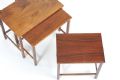 DANISH ROSEWOOD NEST OF THREE TABLES at Ross's Online Art Auctions