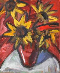 SUNFLOWERS by Colin Davidson RUA at Ross's Online Art Auctions