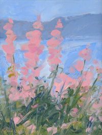 ROSE BAY, WILLOW HERB, FANAD, DONEGAL by Robert Bottom RUA at Ross's Online Art Auctions