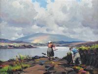 TURF CUTTERS by Charles McAuley at Ross's Online Art Auctions