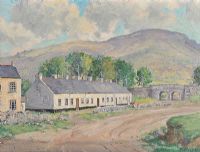COTTAGES ON THE OLD CAVEHILL ROAD, BELFAST by Rowland Hill RUA at Ross's Online Art Auctions