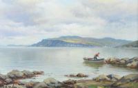 FISHING BOAT, CUSHENDALL by Charles McAuley at Ross's Online Art Auctions