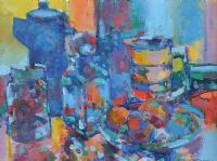 JUG, DECANTER & FRUIT by John O'Connell at Ross's Online Art Auctions