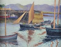 HARBOUR, WEST OF IRELAND by Cecil Maguire RUA at Ross's Online Art Auctions