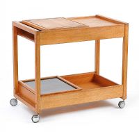 TEAK COCKTAIL TROLLEY at Ross's Online Art Auctions