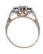 18CT WHITE GOLD CLUSTER DIAMOND RING at Ross's Online Art Auctions
