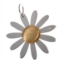 18CT GOLD DAISY PENDANT BY APRILE at Ross's Online Art Auctions