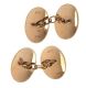 9CT GOLD LINKED CUFFLINKS at Ross's Online Art Auctions