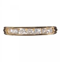 18CT GOLD AND CRYSTAL RING at Ross's Online Art Auctions
