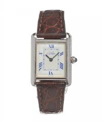 MUST DE CARTIER STERLING SILVER-CASED LADY'S WRIST WATCH at Ross's Online Art Auctions