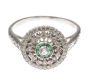 ART DECO EMERALD AND DIAMOND RING at Ross's Online Art Auctions