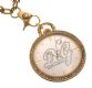DOLCE AND GABANNA GOLD PLATED FOB WATCH AND CHAIN at Ross's Online Art Auctions