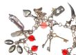 SILVER CHARM BRACELET WITH TINY DIAMONDS at Ross's Online Art Auctions