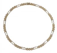 18CT GOLD fancy-link NECKLACE at Ross's Online Art Auctions
