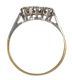 18CT GOLD, PLATINUM AND DIAMOND THREE STONE RING at Ross's Online Art Auctions