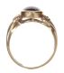 9CT GOLD RING SET WITH AMETHYST CABOCHON at Ross's Online Art Auctions