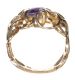9CT GOLD AND PURPLE CRYSTAL RING at Ross's Online Art Auctions