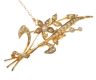 15CT GOLD SEED PEARL SPRAY BROOCH at Ross's Online Art Auctions