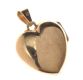 9CT GOLD ENGRAVED HEART-SHAPED LOCKET at Ross's Online Art Auctions
