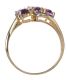 9CT GOLD DIAMOND AND AMETHYST RING at Ross's Online Art Auctions