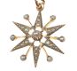 9CT GOLD STAR BURST PENDANT SET WITH SEED PEARL AND CHAIN AND 9CT GOLD BROOCH PENDANT SET WITH SEED PEARL AND RUBIES at Ross's Online Art Auctions