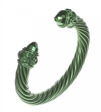 DAVID YURMAN ANNODISED ALUMINIUM TORC BANGLE WITH ORIGINAL POUCH at Ross's Online Art Auctions