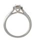 PLATINUM AND DIAMOND HALO RING at Ross's Online Art Auctions