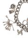 HEAVY STERLING SILVER CHARM BRACELET WITH TEN CHARMS at Ross's Online Art Auctions