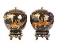 JAPANESE PAPIER MACHE GINGER JARS at Ross's Online Art Auctions