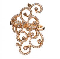 18CT ROSE GOLD AND DIAMOND DRESS RING BY THE DESIGNER NOAH at Ross's Online Art Auctions