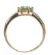 9CT GOLD EMERALD AND DIAMOND CLUSTER RING at Ross's Online Art Auctions