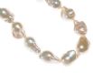 STRAND OF LARGE BAROQUE PEARLS WITH STERLING SILVER MAGNETIC CLASP at Ross's Online Art Auctions