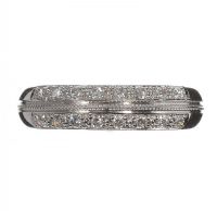 18CT WHITE GOLD AND DIAMOND HALF ETERNITY RING at Ross's Online Art Auctions