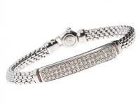 FOPE 18CT WHITE GOLD AND DIAMOND BRACELET at Ross's Online Art Auctions
