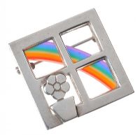 STERLING SILVER RAINBOW BROOCH BY THE STEENSON'S at Ross's Online Art Auctions