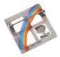 STERLING SILVER RAINBOW BROOCH BY THE STEENSON'S at Ross's Online Art Auctions