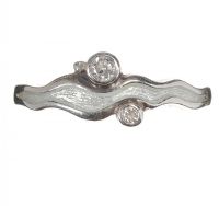 STERLING SILVER RING SET WITH CUBIC ZIRCONIA BY SHEILA FLEET at Ross's Online Art Auctions