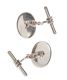 STERLING SILVER AND ENAMEL GOLFING CUFFLINKS at Ross's Online Art Auctions