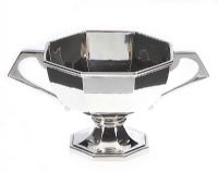 OCTAGONAL SILVER SUGAR BOWL at Ross's Online Art Auctions