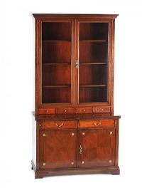 GLAZED TWO DOOR BOOKCASE at Ross's Online Art Auctions
