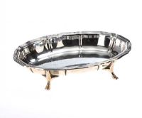 SMALL OVAL PIN DISH WITH REEDED RIM at Ross's Online Art Auctions