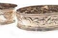 PAIR OF SILVER WINE COASTERS at Ross's Online Art Auctions