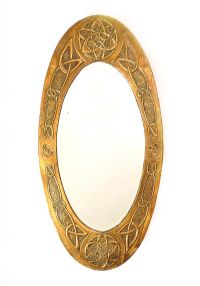 ARTS AND CRAFTS OVAL MIRROR at Ross's Online Art Auctions