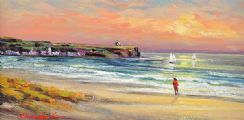 PORTSTEWART by William Cunningham at Ross's Online Art Auctions