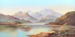 LOCH IN THE HIGHLANDS by Wendy Reeves at Ross's Online Art Auctions