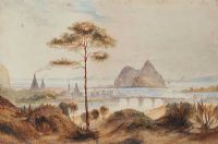 DUMBARTON CASTLE by Andrew Nicholl RHA at Ross's Online Art Auctions