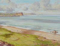 GOLF COURSE & TOWN, BALLYCASTLE by Samuel McLarnon UWS at Ross's Online Art Auctions