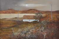 MOONLIGHT AT MEENACARN, DONEGAL by Lawson Burch RUA at Ross's Online Art Auctions