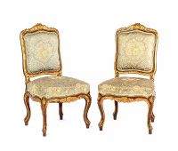 PAIR OF HALL CHAIRS at Ross's Online Art Auctions