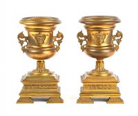 PAIR OF VICTORIAN URNS at Ross's Online Art Auctions